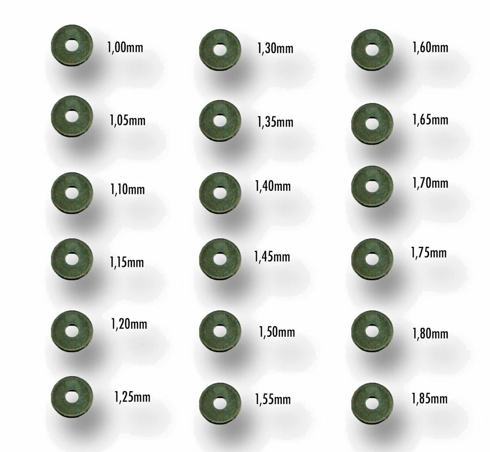 Einstellscheiben Einstellplättchen für Einspritzdüsen 9,80 x 3,20mm Sortiment - Image 1 of 1