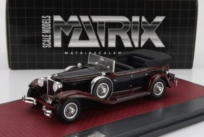 1931 Cord L-29 Phaeton Sedan Cabriolet  Open Top  Black/Red in 1:43 scale - Image 1 of 2