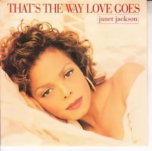 JANET JACKSON That's The Way Love Goes PICTURE SLEEVE 7" 45 rpm NEW record - Foto 1 di 3