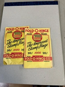 2 UNGEÖFFNETE PACKUNGEN FALZ-O-SCHARNIER DIE 2. BESTEN BRIEFMARKENSCHARNIERE ALLER ZEITEN GEFALTET 1000 - Bild 1 von 1