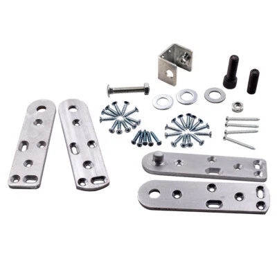 2 set Acciaio Inox 360 gradi rotazione Perno cardine della porta d'Argento 7/8" - Immagine 1 di 4