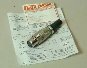 Spina presa gratuita montaggio cavo ITT Cannon XLR 3 11C 3 pin originale nuova/sigillata - Foto 1 di 4