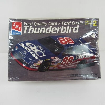 Dale Jarrett #88 Ford Quality Care Yates Thunderbird Amt 1/24 Plastic Model 8160 - Image 1 of 4