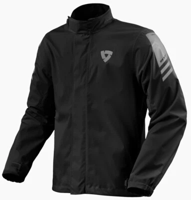 GIACCA MOTO REV'IT CYCLONE 4 H2O IMPERMEABILE ANTIPIOGGIA BLACK NERO TG L