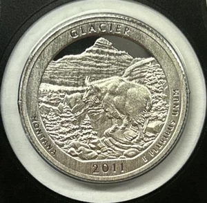 2011 S SILVER PROOF GLACIER NATIONAL PARK QUARTER 90% SILVER - SHIPS FREE - Picture 1 of 2