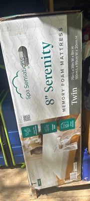 Zinus Spa Sensations Serenity 8” Memory Foam Mattress, Twin - Green Tea Infused - Image 1 of 2