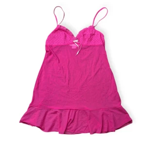 Lencería camisón babydoll rosa transparente vintage y2k victoria’s secret para mujer talla - Imagen 1 de 6