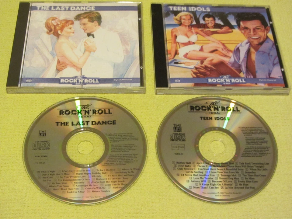 The Rock N Roll Era The Last Dance & Teen Idols 2 CD Albums Time Life Music The - Image 1 of 1