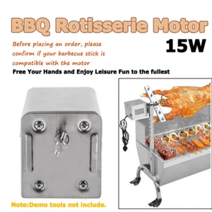 Electric BBQ Rotisserie Motor Campfire Barbecue Tool Pig Chicken Lamb 110V/220V - Picture 1 of 8