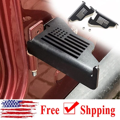 Foot Pegs Door Hinge Pedal Feet Rest American Flag For Jeep Wrangler TJ 1997-06 Foto 1 de 4