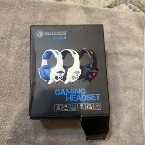 SADES SA738 Cuffie da Gioco Stereo Suono Cuffie PC Over-Ear - Foto 1 di 2