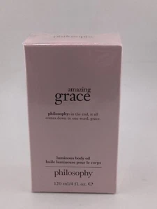 PHILOSOPHY - Amazing Grace - 4 oz Perfumed Luminous Body Oil - SHIMMER! Sealed - Picture 1 of 3