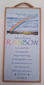 Your True Nature Wooden Sign Rainbow Motivational - Picture 1 of 2