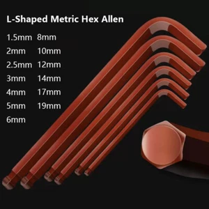 Llaves hexagonales Allen métricas con extremo de bola de 1,5 mm-19 mm, destornillador acero de aleación S2 - Imagen 1 de 21