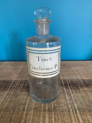 Pot A Pharmacie Apothicaire 19em Verre Soufflé Cabinet De Curiosité  - Photo 1/4