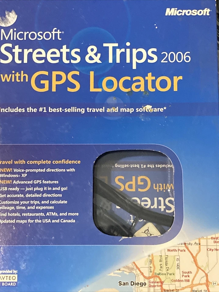 微软 Streets and Trips 2006 带 GPS 定位器 免运费 — 第 1/1 张图片