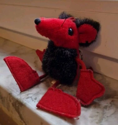 ZONK Stofftier Schlüsselanhänger rot braun - Bild 1 von 3