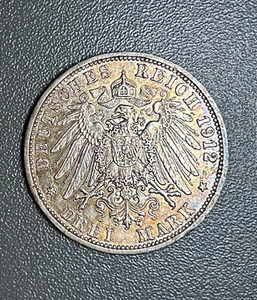 Deutsche Staaten PREUSSEN 3 Mark 1912 A KM# 527 XF - Bild 1 von 2