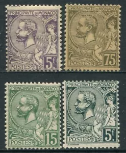 Monaco Series 1920 - 4 Stamps / Alberto I */MH 44/47 - Picture 1 of 2