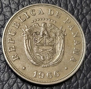 1966 Panama 5 Centésimos Coin - Picture 1 of 2