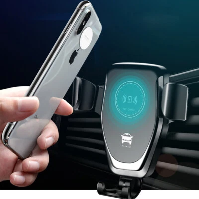 15W Wireless Phone Charger Car Air Vent Mount Holder Fast Charge Universal - Image 1 of 4