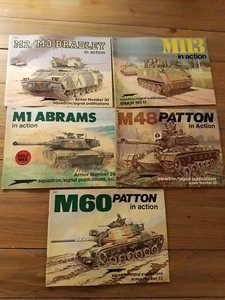Squadron Signal American Armor in Action Lot Modern WWII Tanks APC SC - Foto 1 di 1