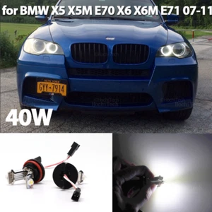 2x Error Free Angel Eye Bulb Marker For BMW X5 X5M E70 X6 X6M E71 E72 2007-2011 - Picture 1 of 21