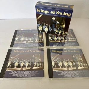 Kings Of Swing CD BoxSet 4 Discs 1993 Benny Goodman Tommy Dorsey Duke Ellington - Picture 1 of 14