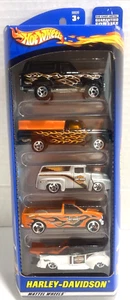2000 Harley Davidson Hot Wheels Gift Pack of 5 Vehicles NIP - Picture 1 of 9
