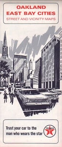 1966 Texaco Road Map: Oakland East Bay Cities NOS - Picture 1 of 1