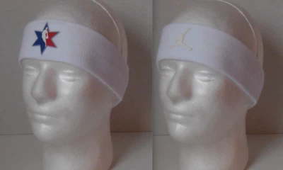 Nike NBA Jordan Elite Headband Dri-Fit Men White - Image 1 of 4