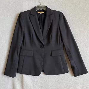 Alex Marie Blazer Women’s Size 4 Gray Button Front Pockets Lined Wool Blend - Picture 1 of 12