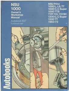 NSU 1000TT & 1200TT ( 1963 - 1972 ) OWNERS WORKSHOP MANUAL *HARDBACK* - Picture 1 of 1