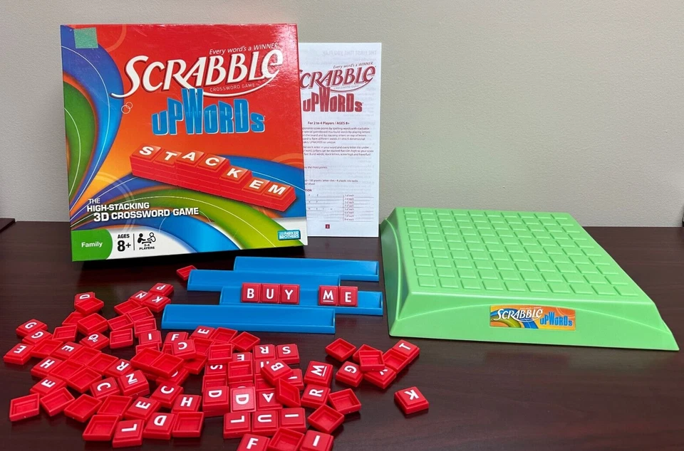 Parker Brothers Scrabble UpWords 3D Crossword Game - Image 1 of 3