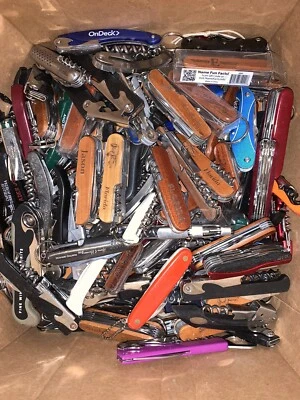 TSA Confiscated Pocket Knives/Multitools  Lot! - Image 1 of 3