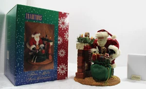 FIGURA/PIEZA CENTRAL RESINA TELA SANTA CLAUS VINTAGE TRADICIONES - Imagen 1 de 15