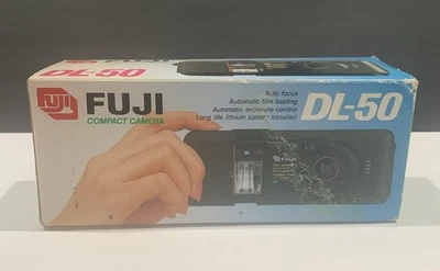 Cámara compacta Fuji Film DL-50 35 mm AF con boleto de reparación de servicio de cámara Foto 1 de 4