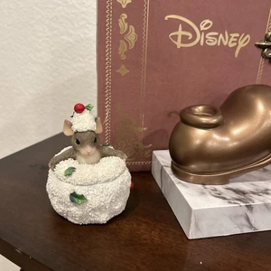 Charming Tales Fitz & Floyd PUPAZZO DI NEVE topo SCATOLA PORTAGIOIE ** - Foto 1 di 6