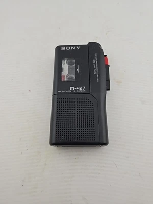 Grabadora microcassette portátil Sony M-427 - negra necesita bandas nuevas que no funcionan Foto 1 de 4