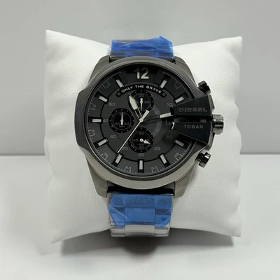 Diesel DZ4355 Mega Chief Men's Black, Black Dial Chronograph Watch 59X51mm - Image 1 of 4