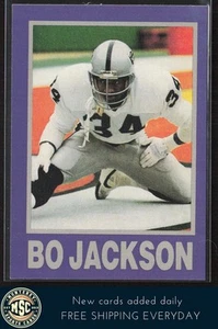 Bo Jackson 1990-91 St☆r (sin licencia) #NNO CASI NUEVO-COMO NUEVO O MEJOR Los Angeles Raiders - Imagen 1 de 2