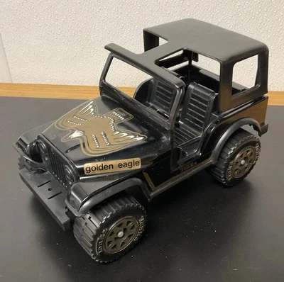 Vintage Tonka Steel Jeep CJ Renegade Black & Gold Golden Eagle & HARD TOP RARE - Image 1 of 4