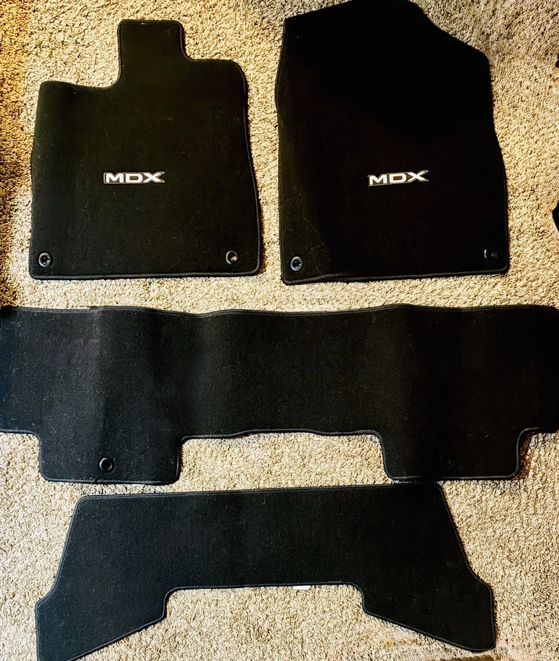 Комплект из 5 оригинальных напольных ковриков 2022-24 Acura MDX 83600TYA A101 NH900L угольно-черный - Изображение 1 из 1