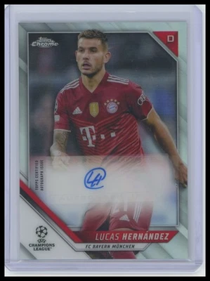 2021-22 Topps Chrome UEFA #CA-LH Lucas Hernández Chrome Autographs - Image 1 of 2