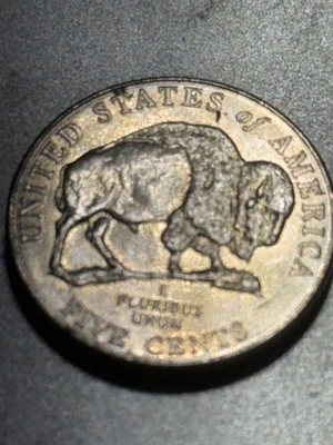 2005 D Detached Leg Jefferson bison nickel error#0169 - Image 1 of 2
