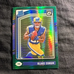 Donruss Optic Blake Corum 2024 verde hiper clasificación novato #208 Rams - Imagen 1 de 2