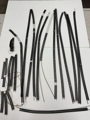 VTG Lot of 24 Atlas #2500 N Scale Code 80 Flex Track Pieces, 29.5", curved, misc - Image 1 of 4