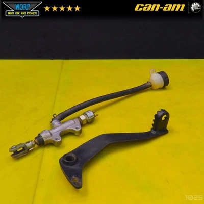2003 BOMBARDIER DS650 REAR DISC BRAKE MASTER CYLINDER + PEDAL LEVER ~ OEM 03-07 - Image 1 of 4