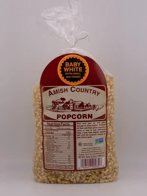 Bolsa Amish Country Palomitas Bebé Núcleos Blancos 2 lb - Sin OGM, Grano Integral Foto 1 de 4