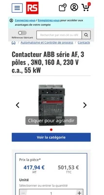 ABB AF116-30-11-13 Contactor - 1SFL427001R1311 - Photo 1/4